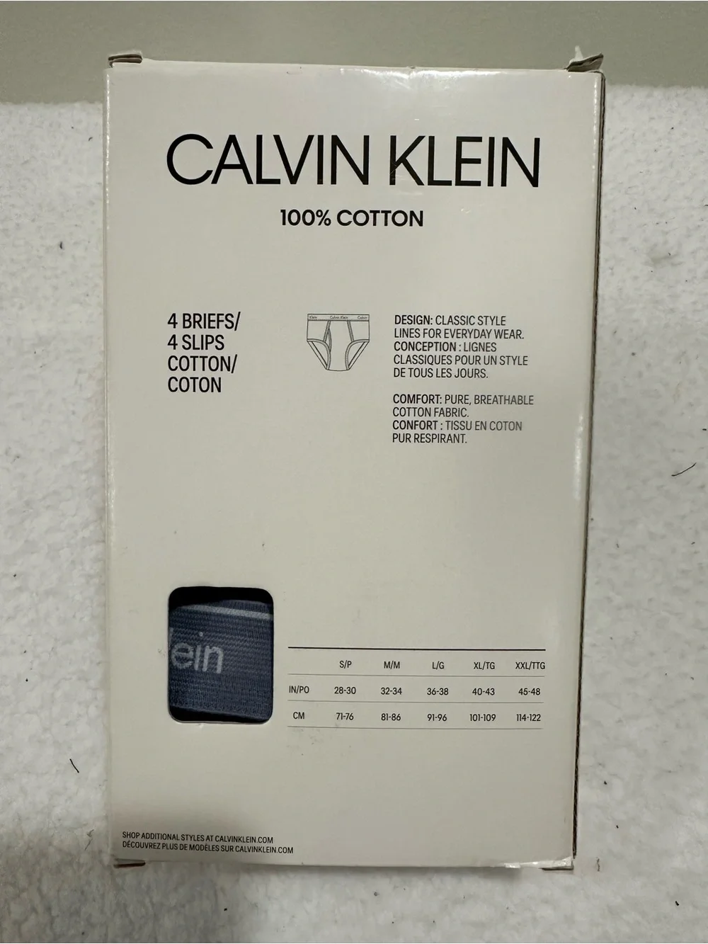 Calvin Klein Men's 3-Pack Cotton Classic Fit Briefs